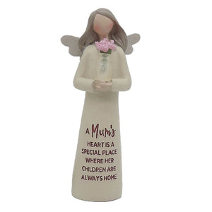 Mum Flower Angel Figurine