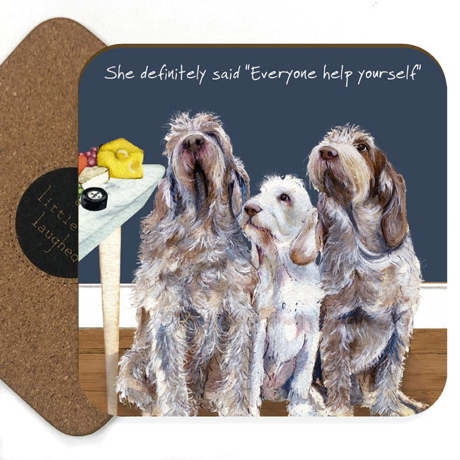 Assorted 'Little Dog Laughed' Drink Coasters