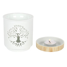 Load image into Gallery viewer, White Tree of Life Wax/Oil Burner