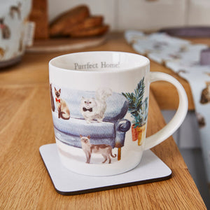 Curious Cats Purrrfect Home Barrel Mug