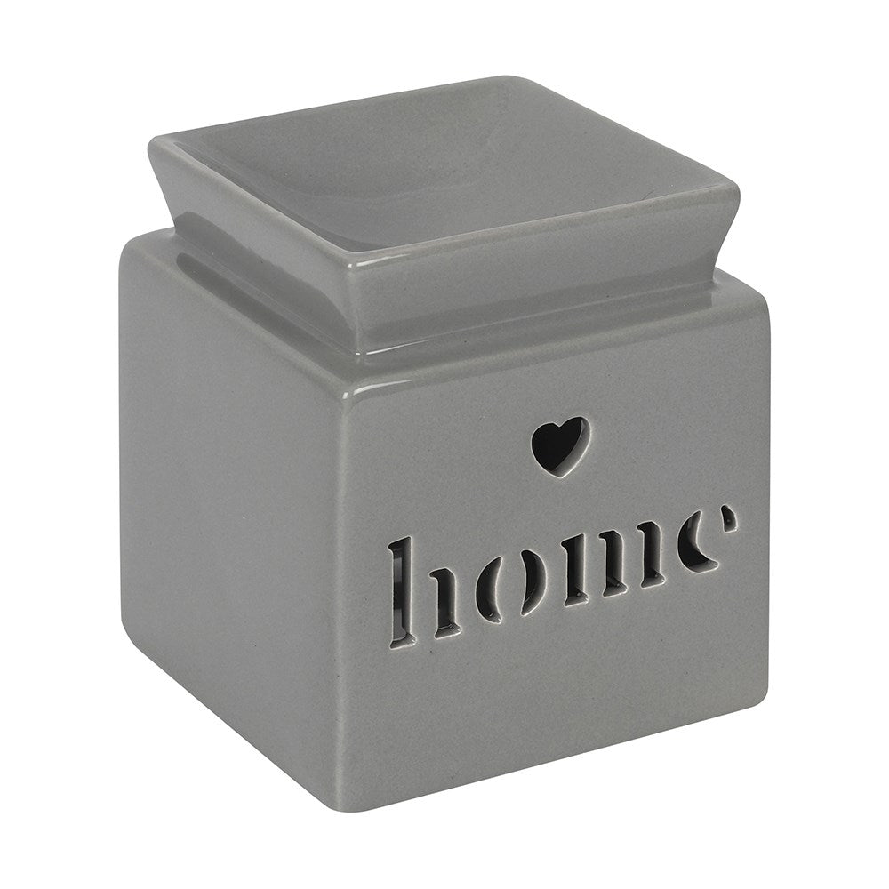 Grey Home Cut Out Oil/Wax Burner