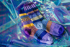 Purple Rain Adult Crew Solmate Socks