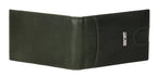 Eddy Slim Leather Wallet in Decker Green/Light Grey