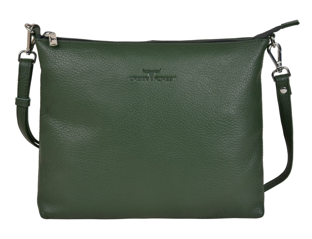 Emma Leather Sling Bag Forest Green