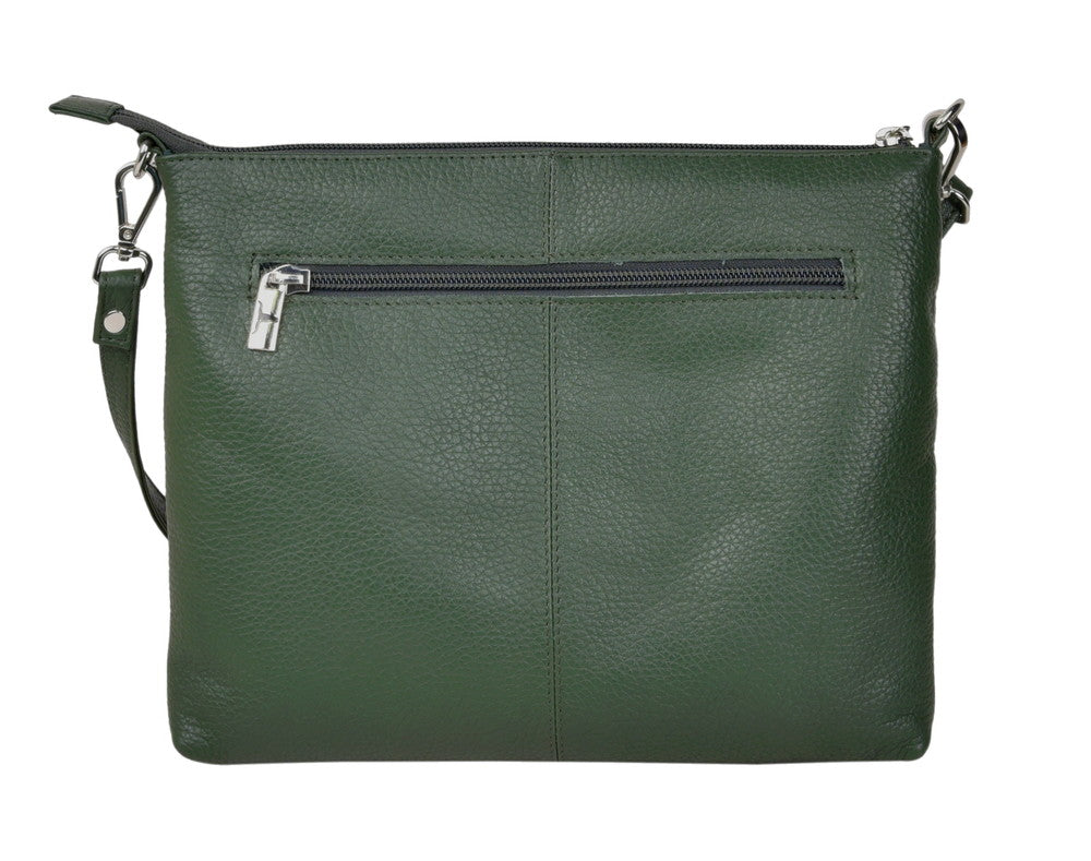 Emma Leather Sling Bag Forest Green