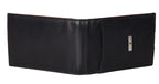 Eddy Slim Leather Wallet Black/Papyaya