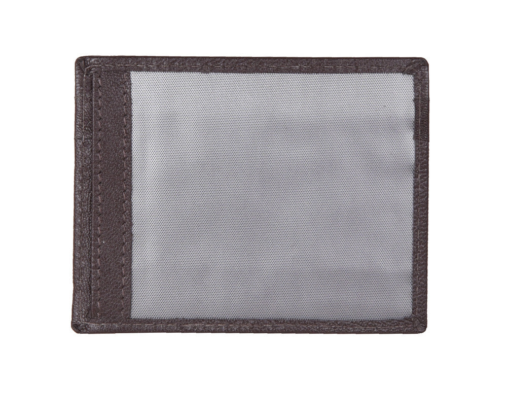 Sidka Leather Wallet w/Card Holder - Serena Dark Brown