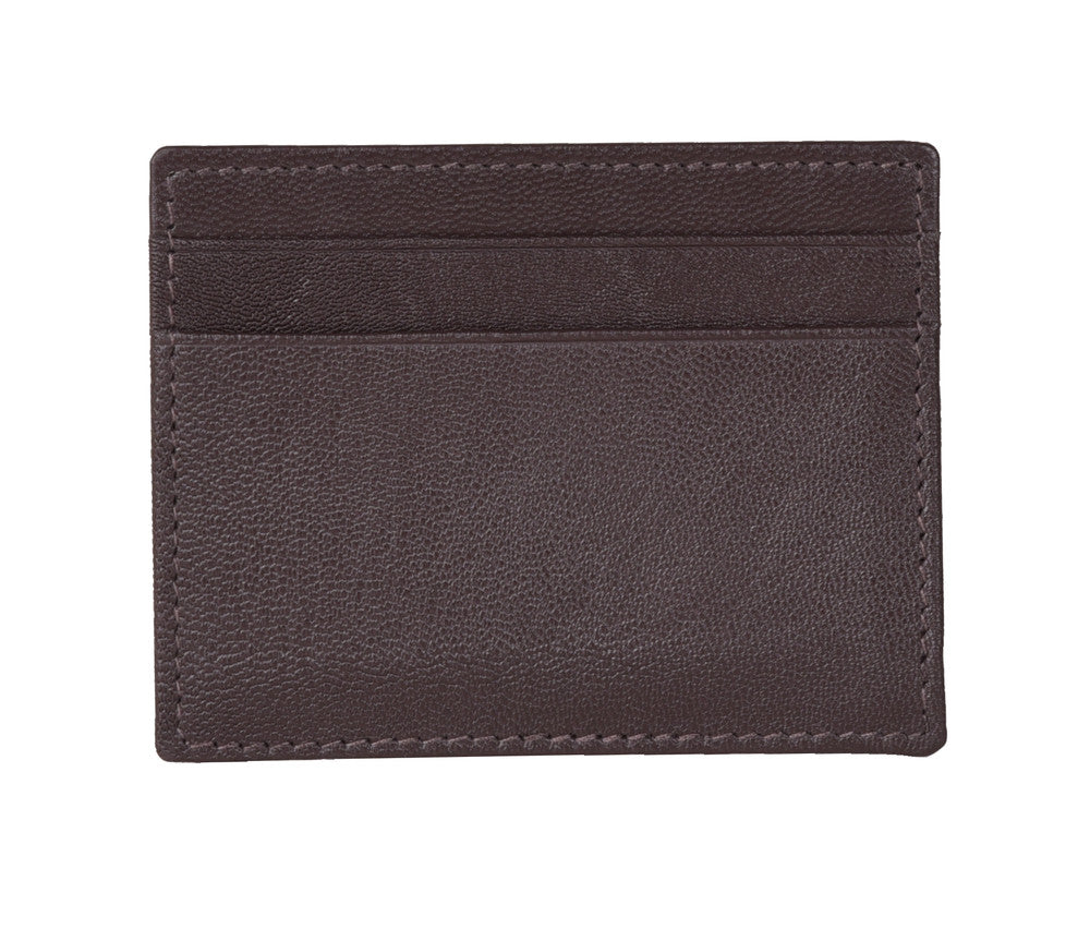 Sidka Leather Wallet w/Card Holder - Serena Dark Brown