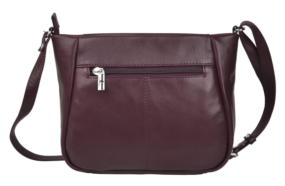 Olivia Zip Top Hand Bag Florence Garnet