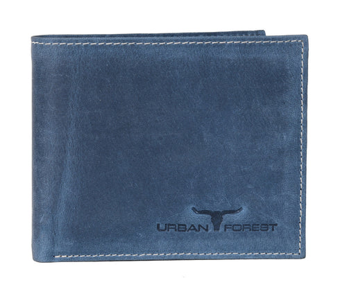 Logan Leather Wallet - Blue