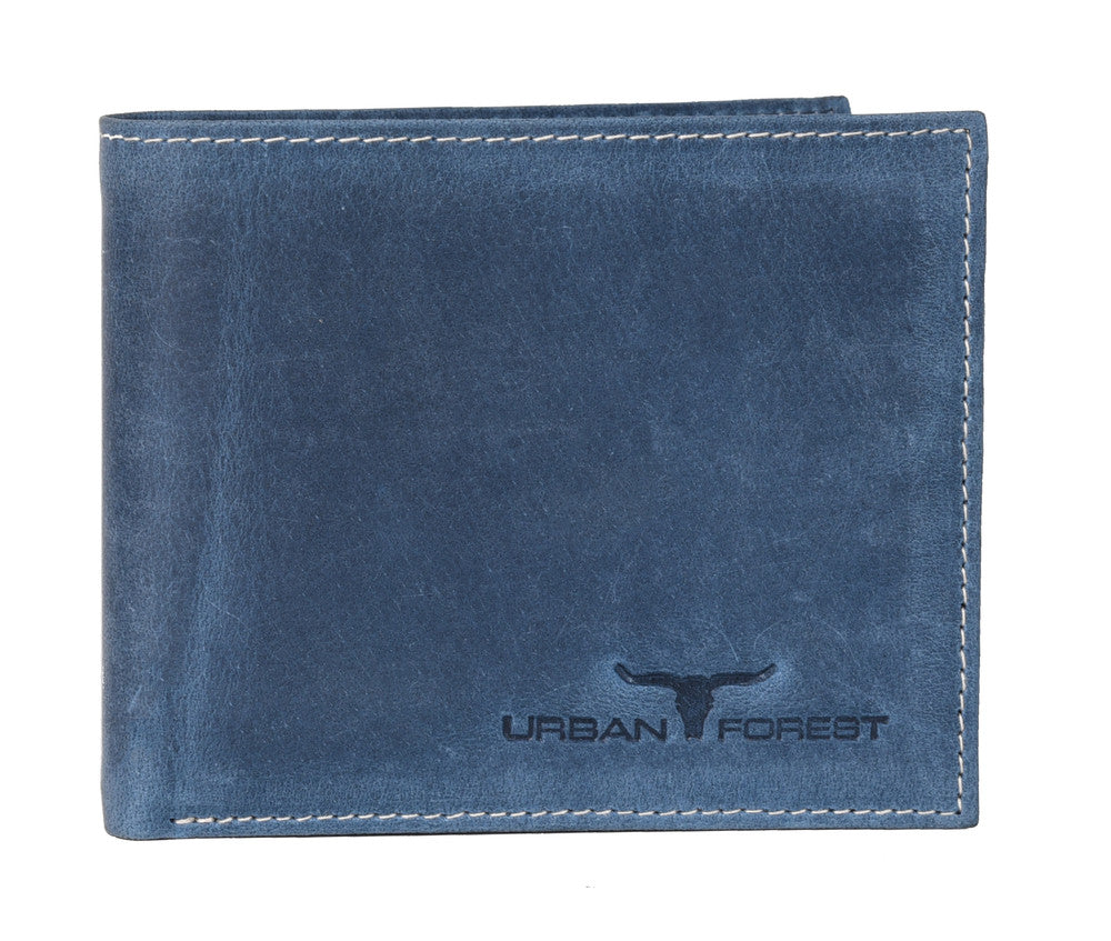Logan Leather Wallet - Blue