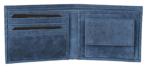 Logan Leather Wallet - Blue