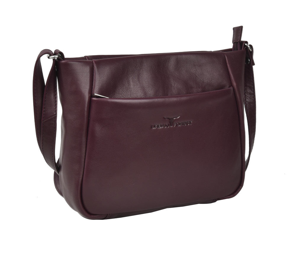 Olivia Zip Top Hand Bag Florence Garnet