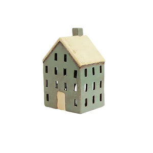 Chalet Tea Light House Blue (YA0042)