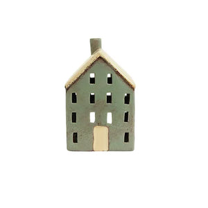 Chalet Tea Light House Blue (YA0042)