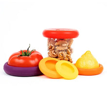 Load image into Gallery viewer, Reusable Silicone Autumn Harvest Food Huggers S/5