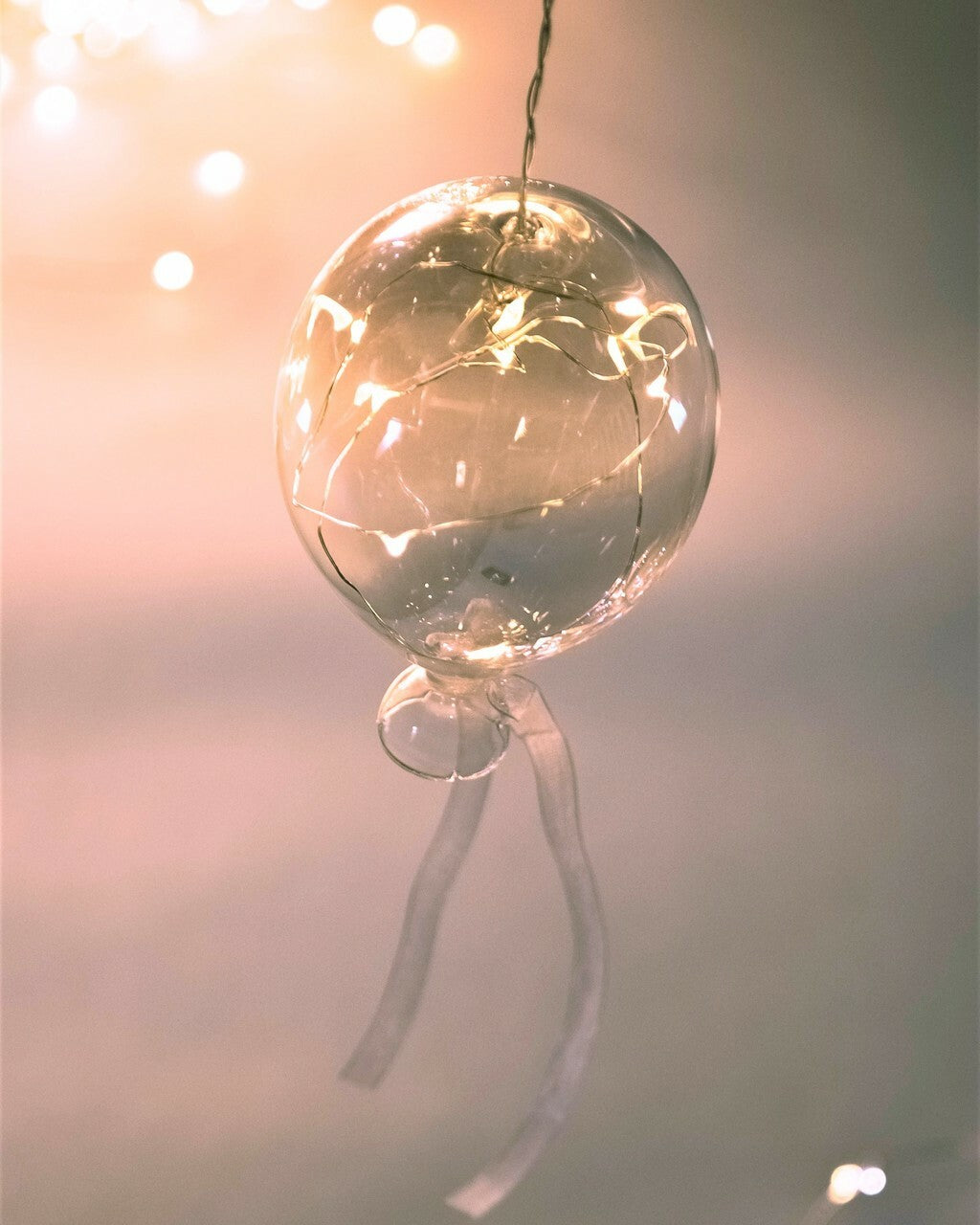 Clear Tinted Balloon Hanging Glass Light