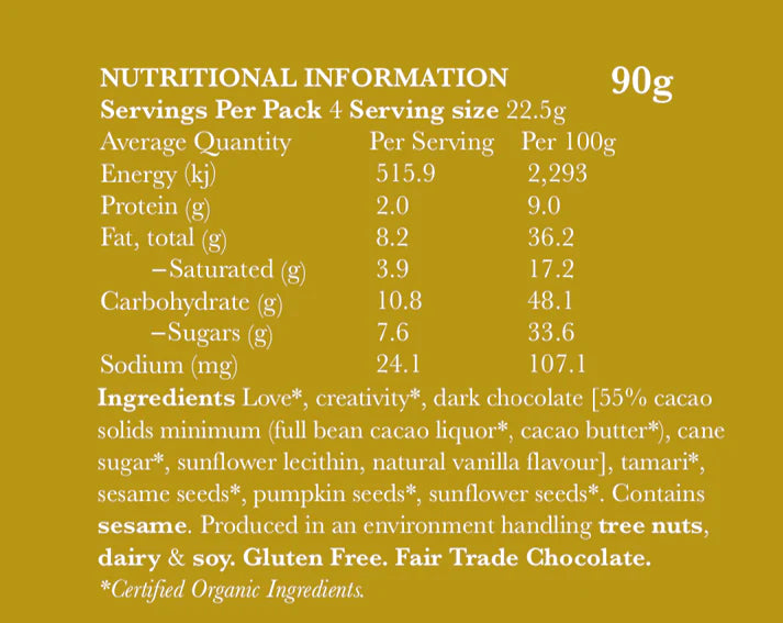 Sassy Sesame Snap Chocolate Thins