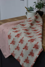 Load image into Gallery viewer, Terracotta Honey Bee Set Of 2 Tea Towel