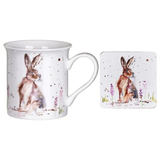 Hare & Mug Coaster Set