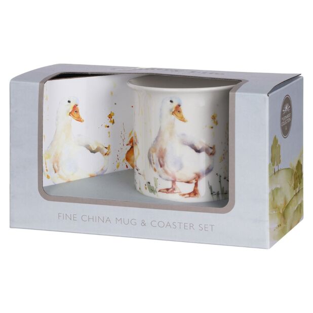 Duck Mug & Coaster Set