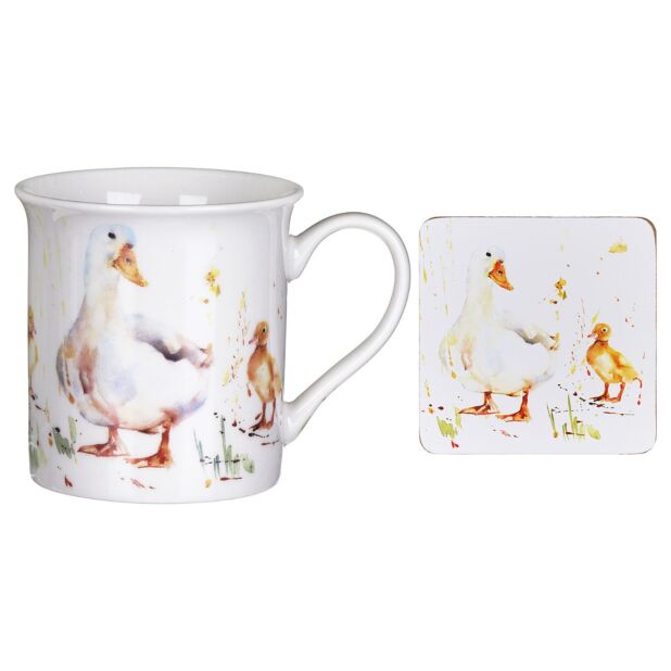 Duck Mug & Coaster Set