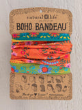 Boho Bandeau Orange/Green Borders