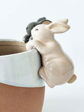 Load image into Gallery viewer, Bunny Pot Hanger Pale Pink or Grey 9cm