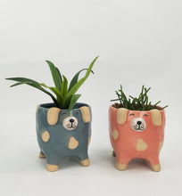 Load image into Gallery viewer, Dog Planter Pink Med 14cm