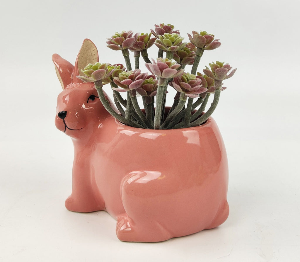 Bunny Planter Pink 12.5cm