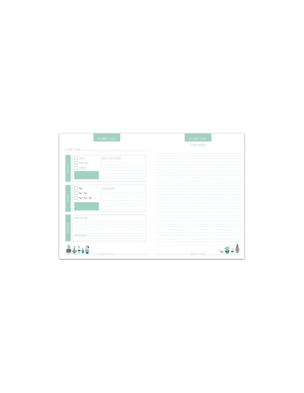 Urban Jungle Plant Care Journal