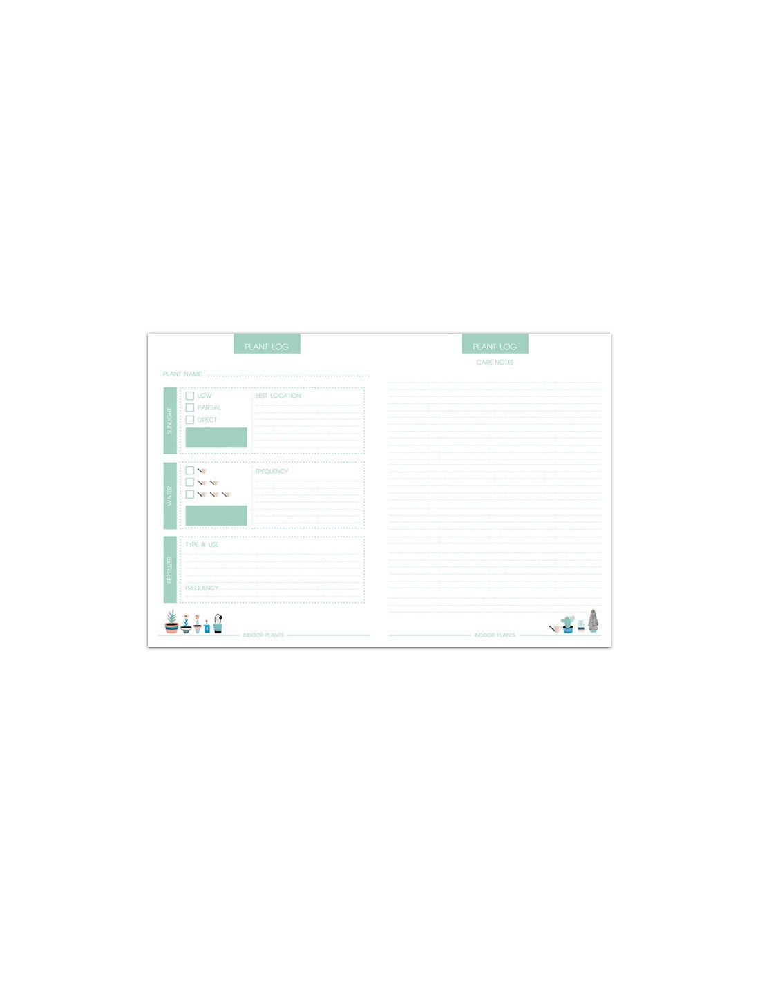 Urban Jungle Plant Care Journal