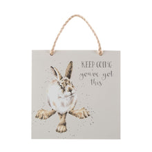Load image into Gallery viewer, Wrendale Wood Plaque Hare