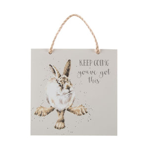 Wrendale Wood Plaque Hare