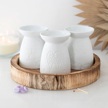Load image into Gallery viewer, White Ceramic Butterfly Oil Burner