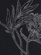 Hobo Black Peony Merino Fingerless Gloves