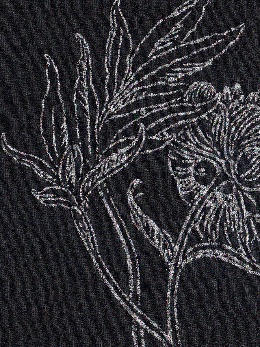 Hobo Black Peony Merino Fingerless Gloves