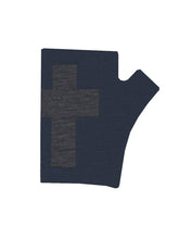 Load image into Gallery viewer, Ink Cross Hobo Length Printed Merino Fingerless Gloves